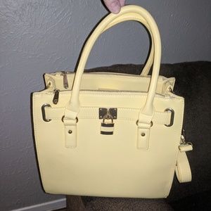 NWT Charming Charlie yellow tote bag MAKE AN OFFER